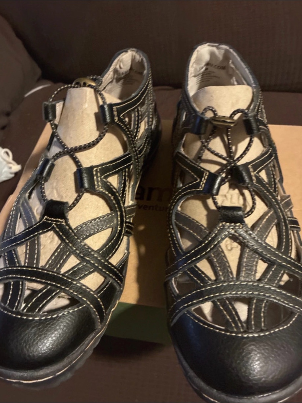 Jambu Black Multi-Strap Comfort Sandals - Picture 2 of 7
